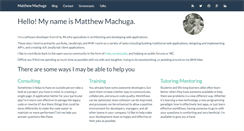Desktop Screenshot of matthewmachuga.com